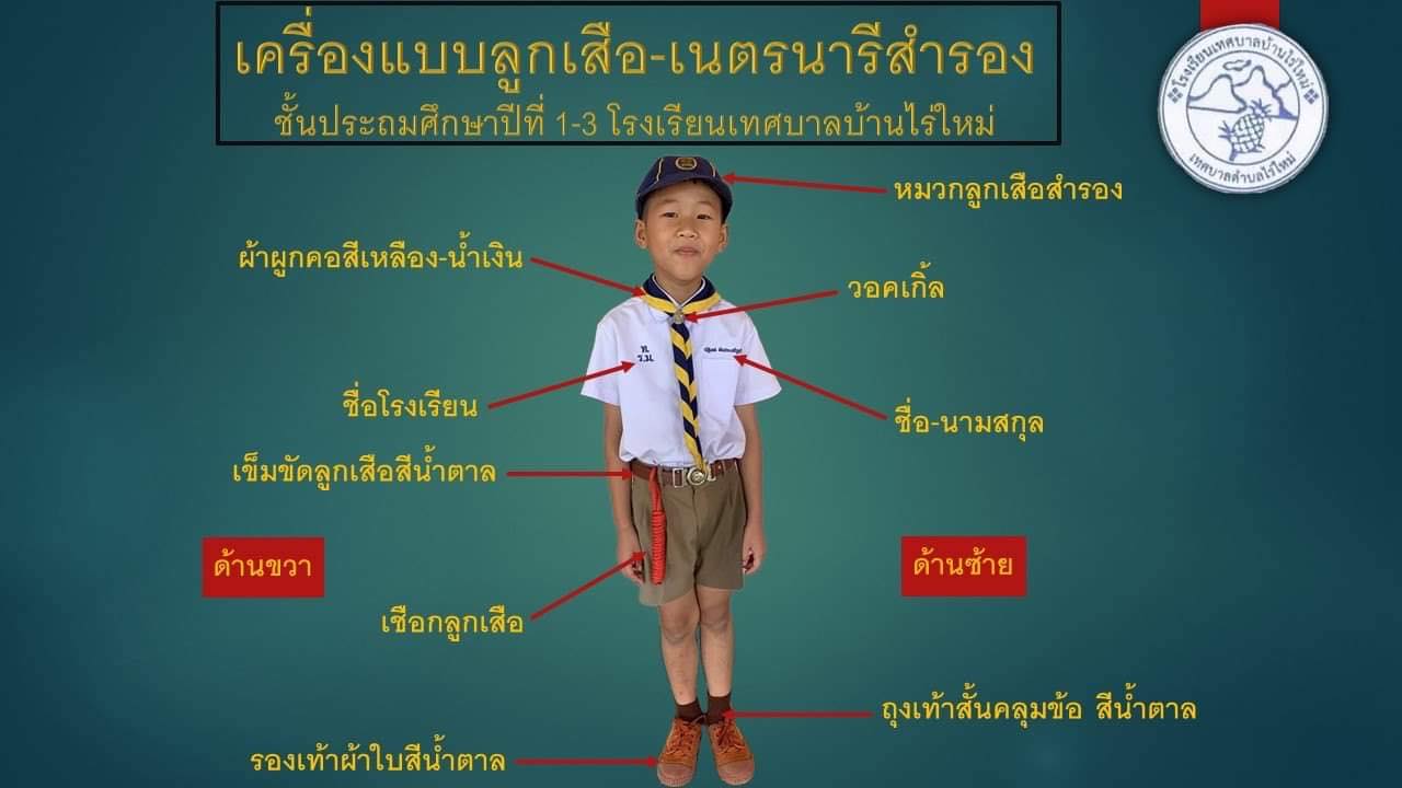 แจ้งการแต่งกายชุดลูกเสือ - เนตรนารีที่ถูกต้อง